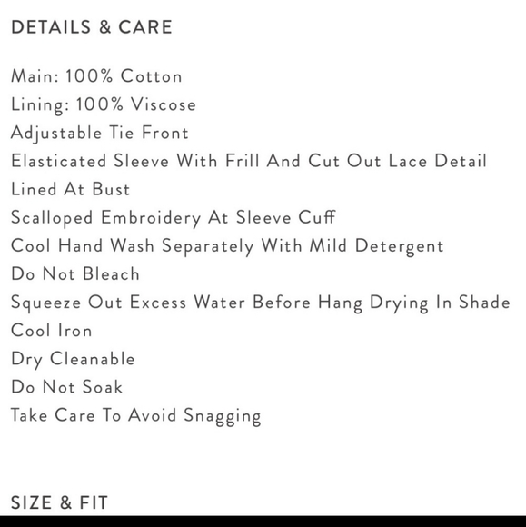 SWAPPED - NWT Daisy Chain Tie Top - Picture 11 of 12